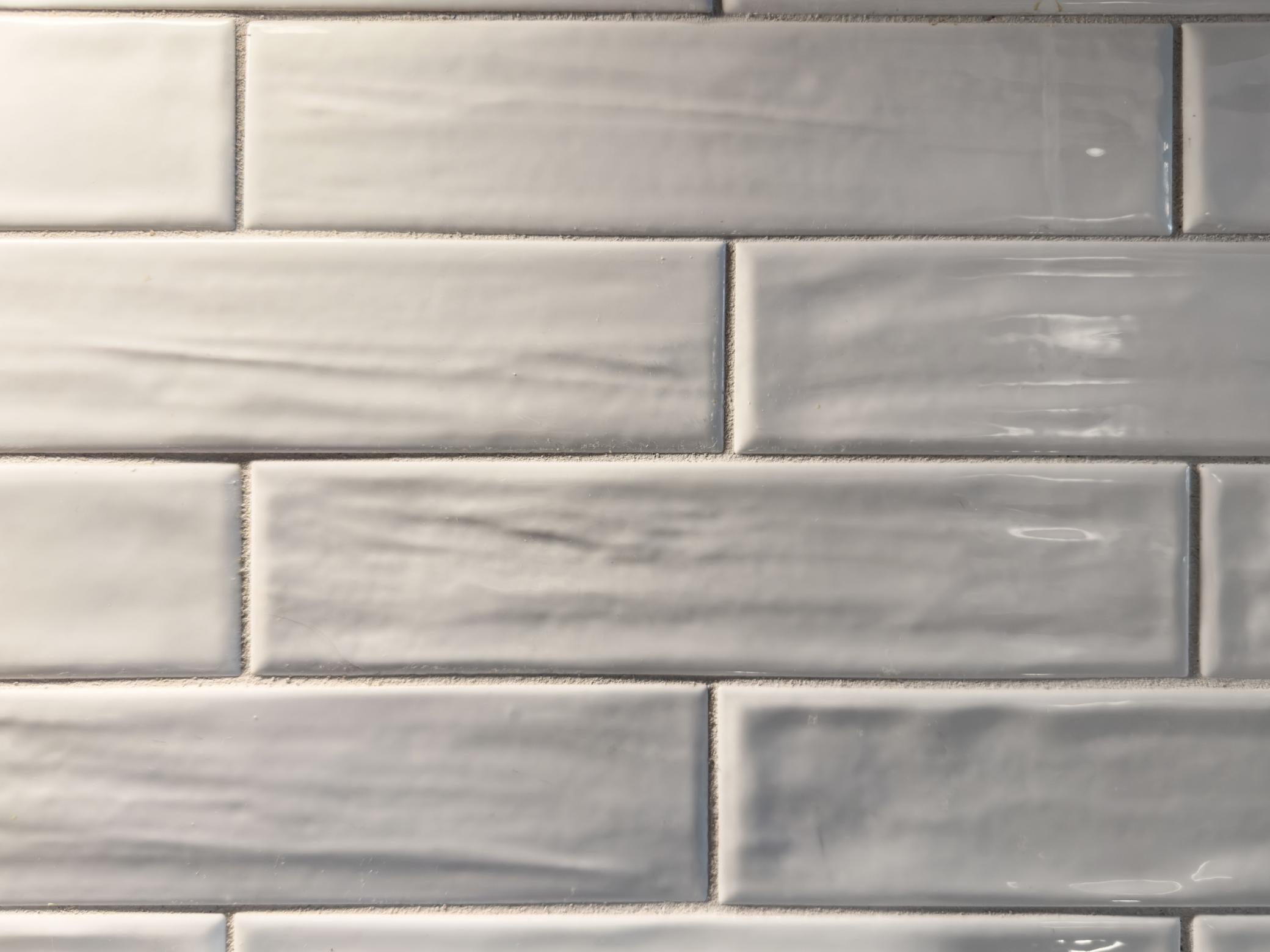 Timeless white subway tile backsplash