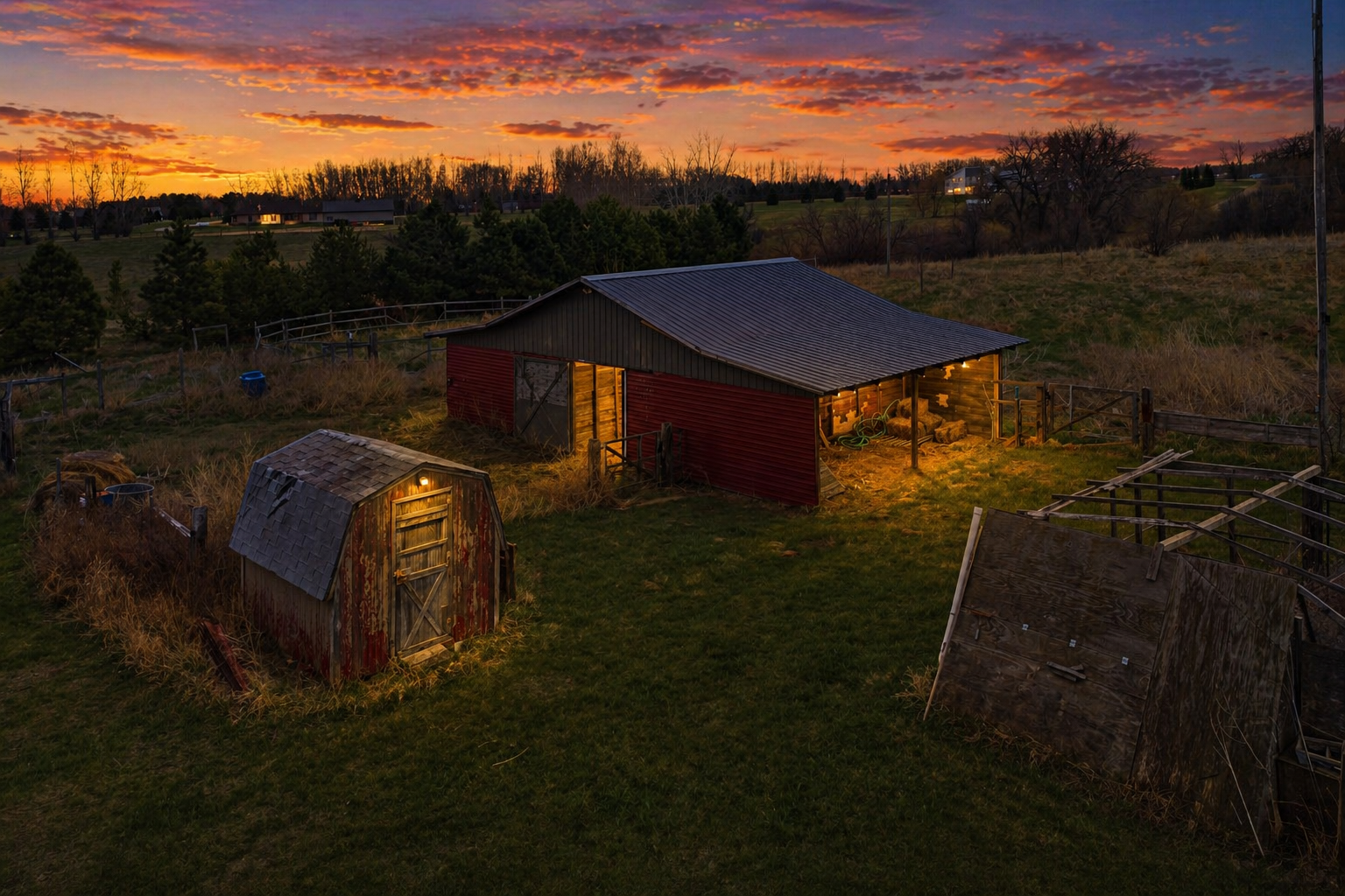 Barn Exterior -1 Twilight