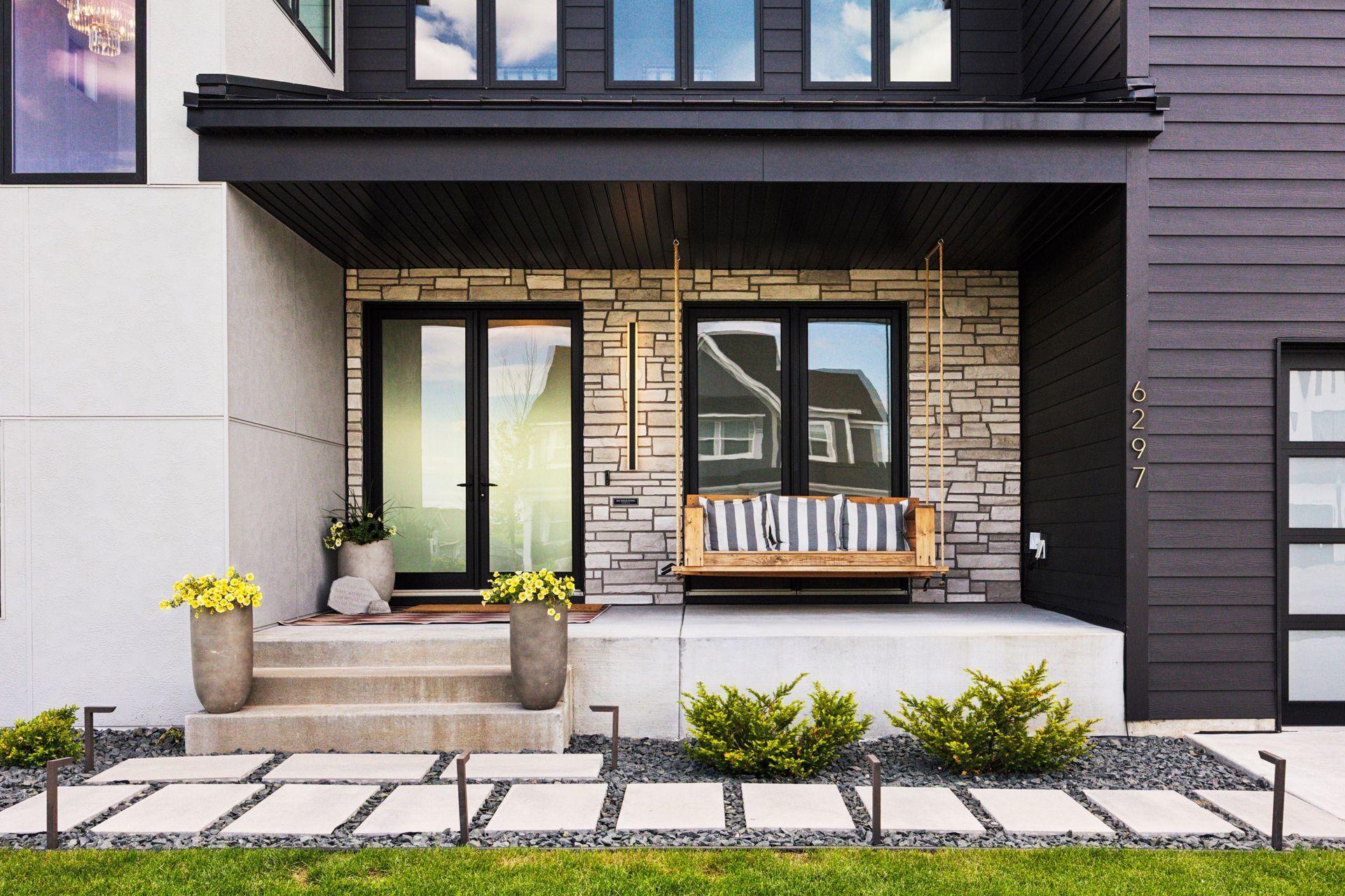 Inviting front porch