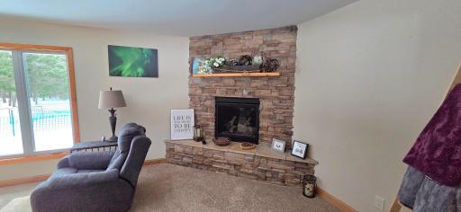Fireplace in living room