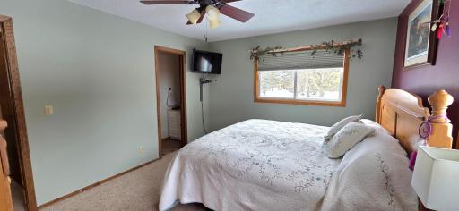 Primary bed with half bath