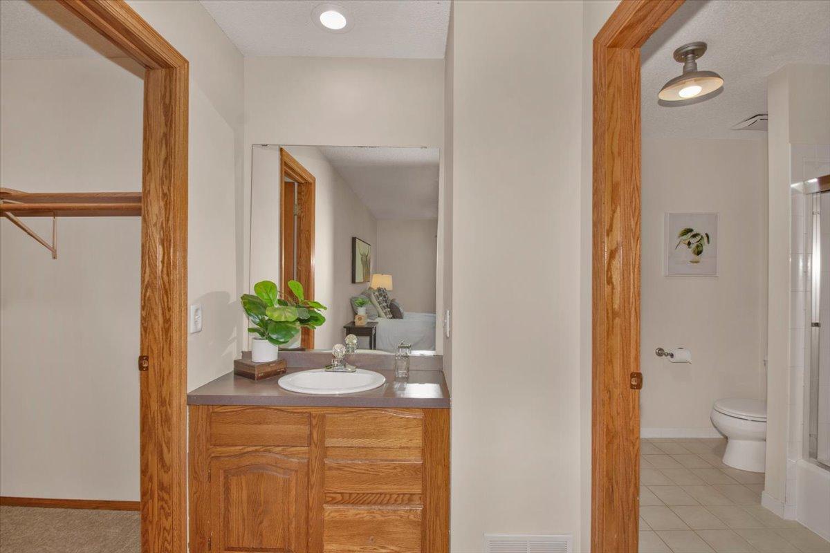 Vanity sinks in 2nd floor bedrooms