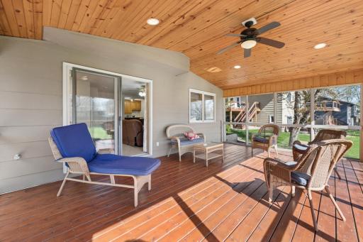 3-Season Porch walks-out to Lower Level Deck