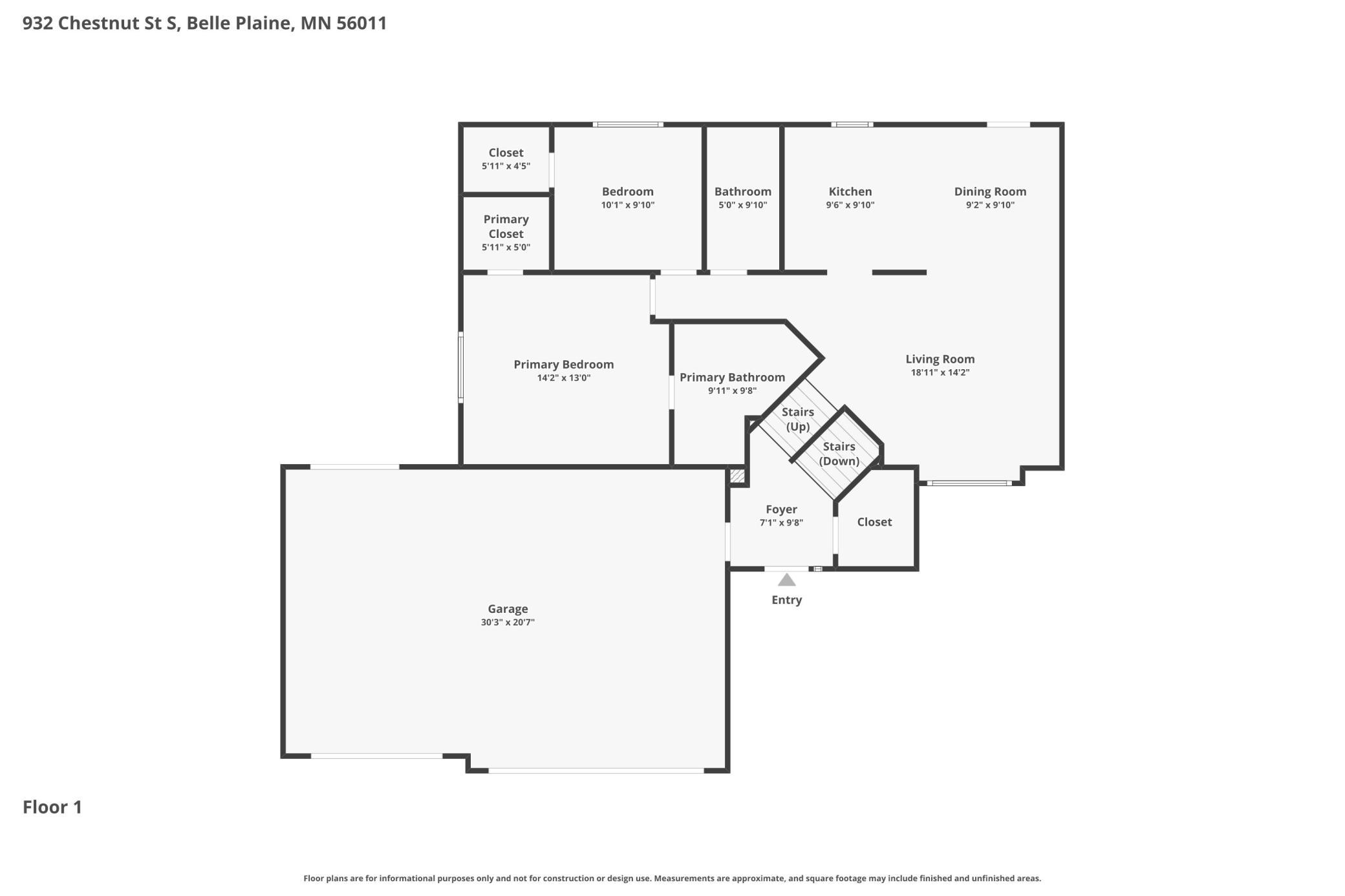 Upper Level Floor Plan