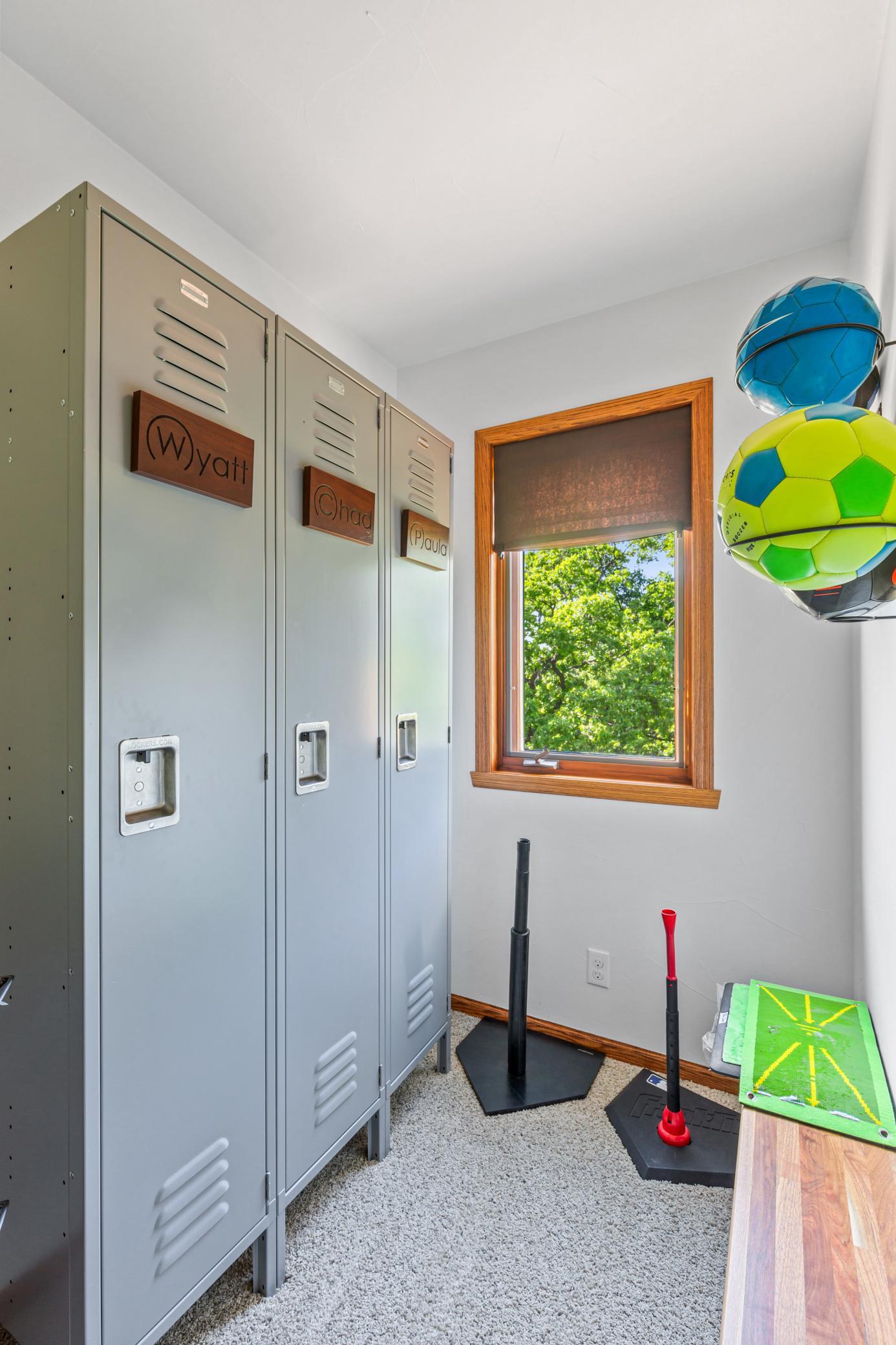 Locker Area in Upper Level
