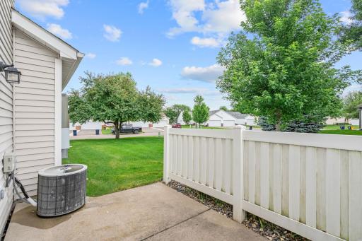 Private patio for summer grilling