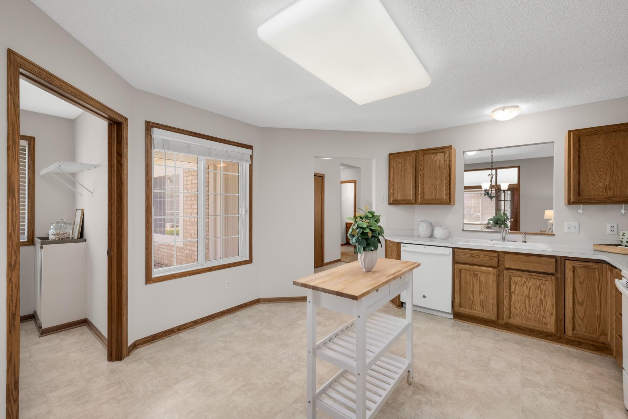 Kitchen window which draws in more natural light