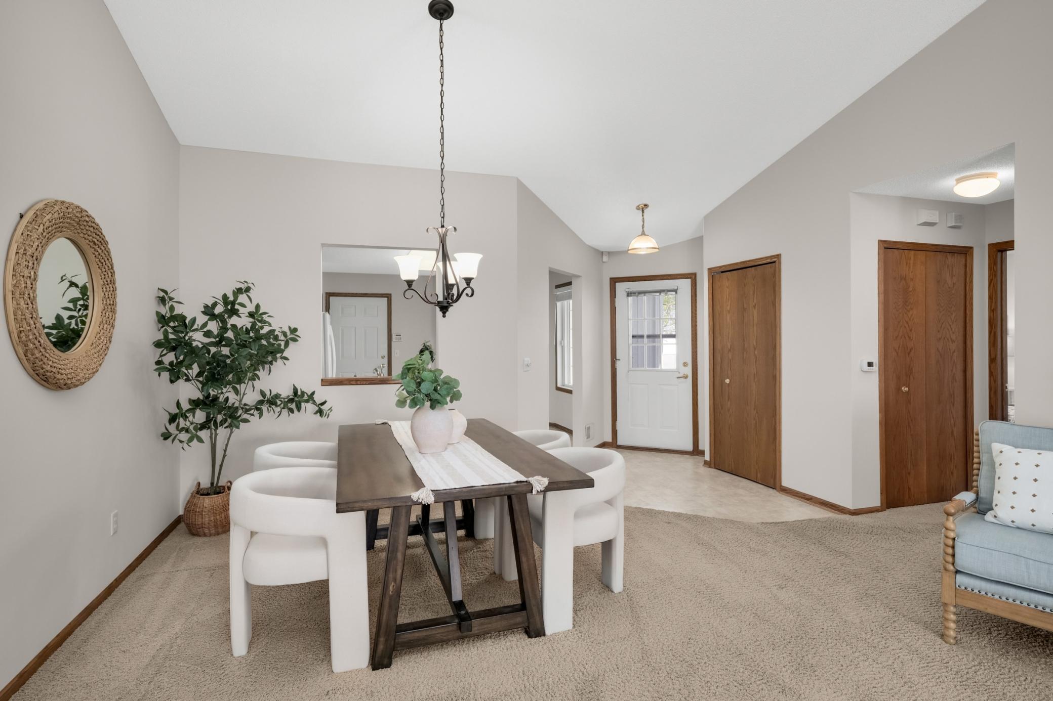 Have a formal dining area or quaint Kitchen dining