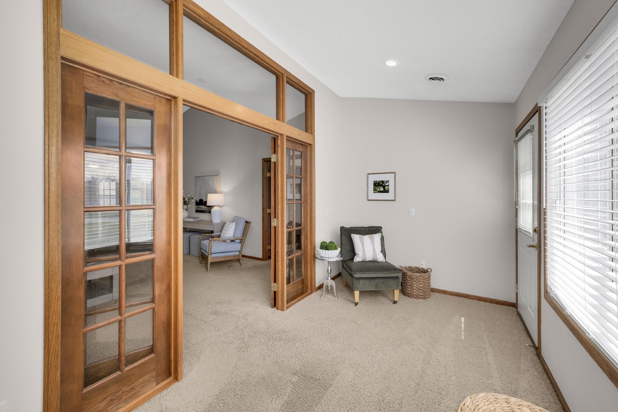 Gorgeous French doors that add decorative style