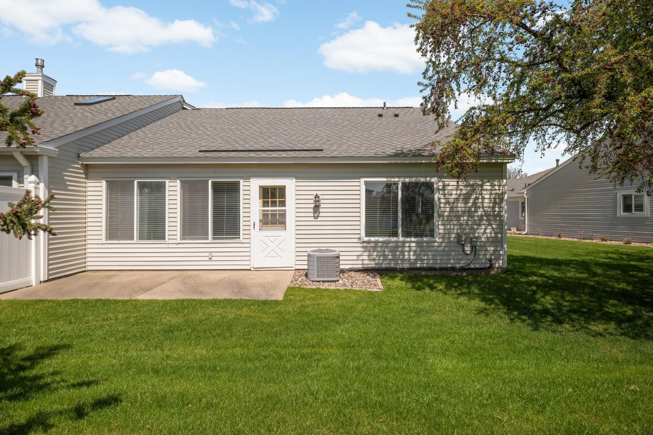 Nice patio area for summer evenings