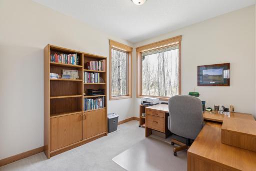 Need an office? This pretty one is on the main floor next to the primary suite!
