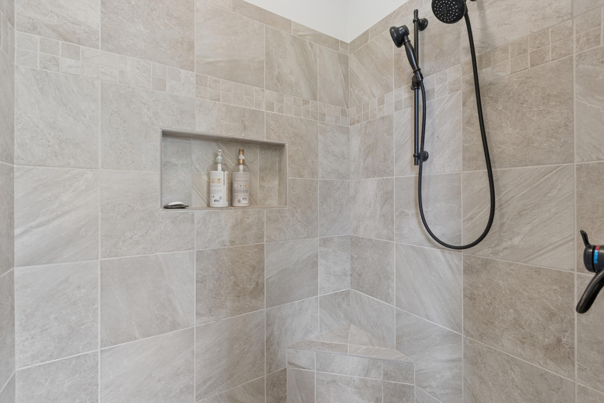 Everything about this property is so special! The primary suite bathroom walk in shower is amazing!