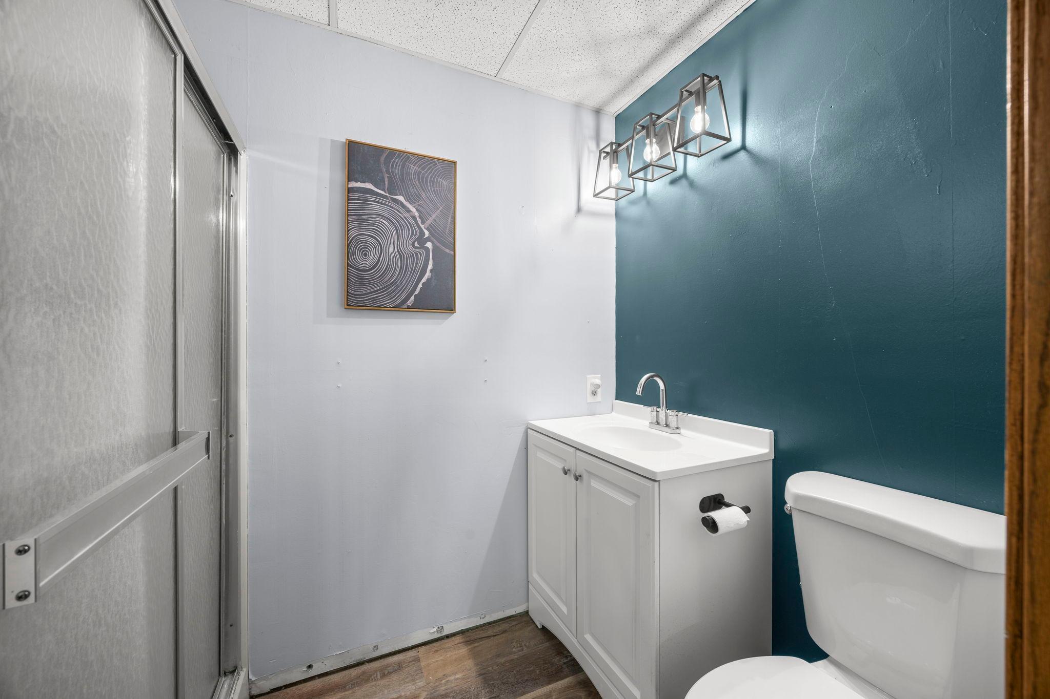 Lower level 3/4 bath