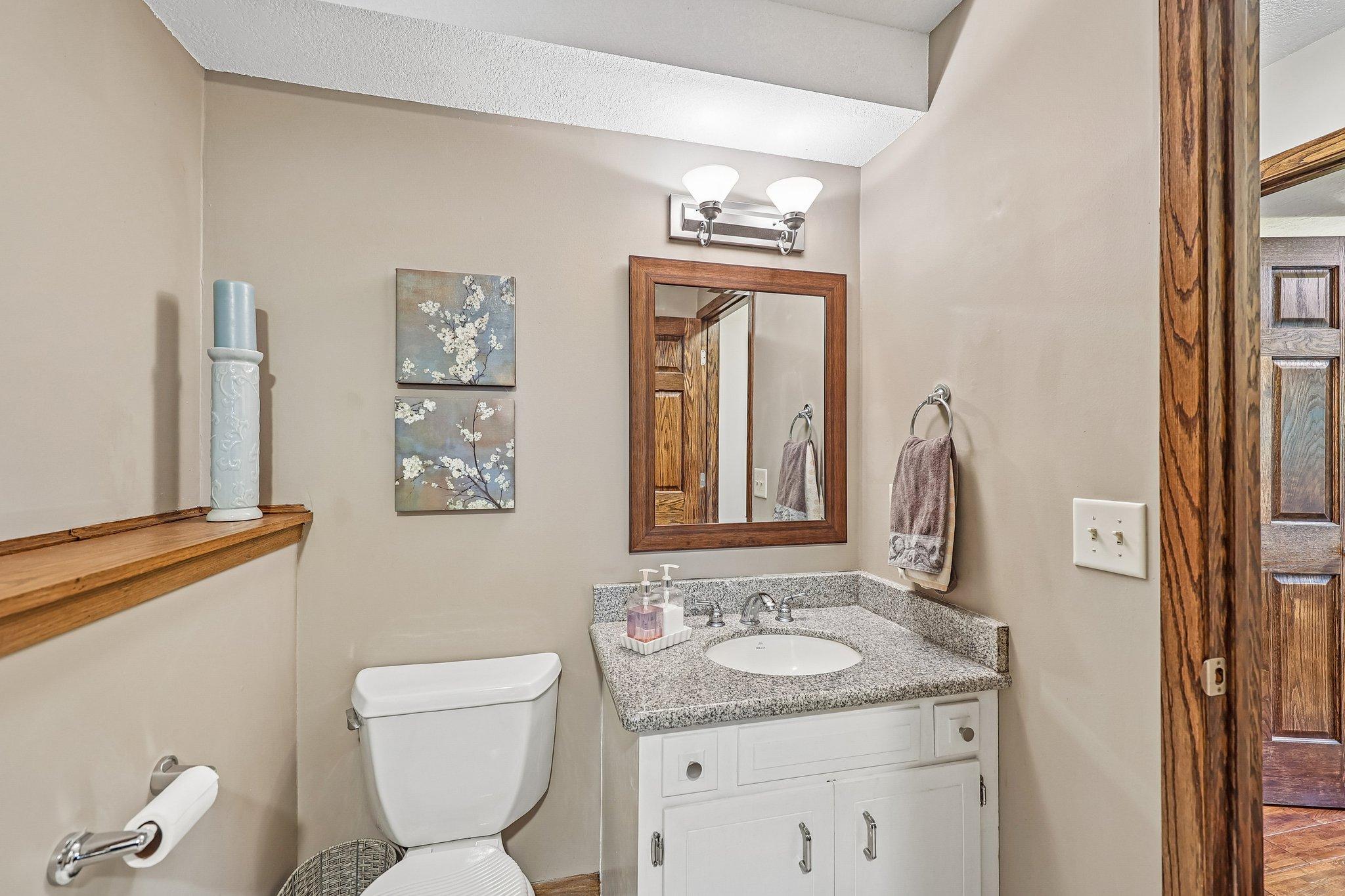 3/4 bath on lower level