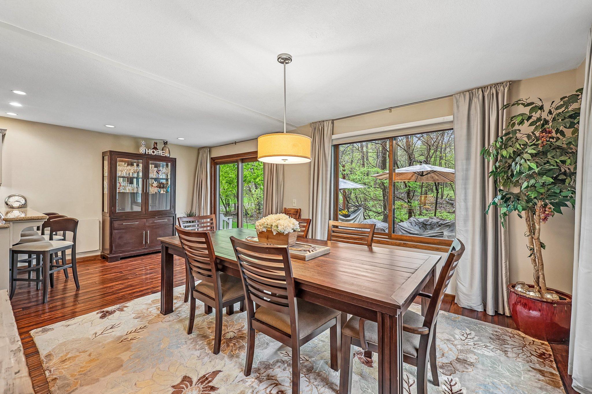Adjoining informal dining room