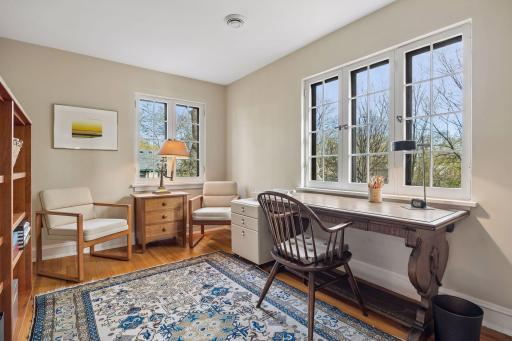 Large sunlit office/nursery attached to Primary