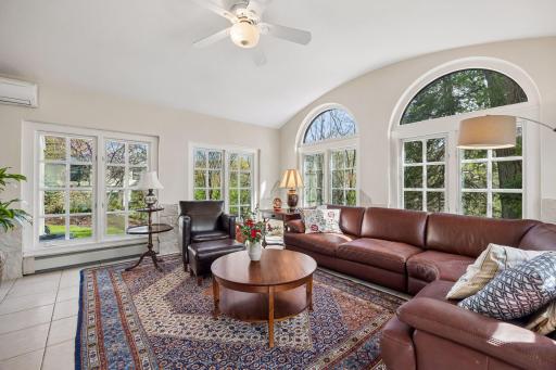 South Facing Sunroom w/direct access to south facing deck overlooking the Parkway