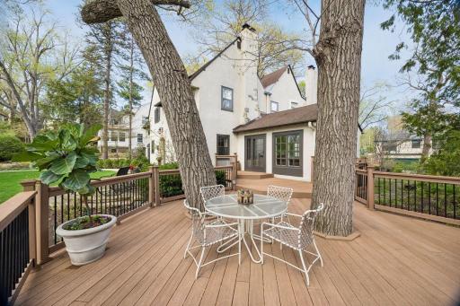 Huge south facing deck overlooking the creek