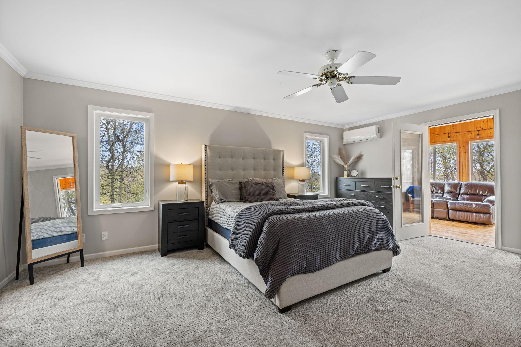 Main floor primary bedroom