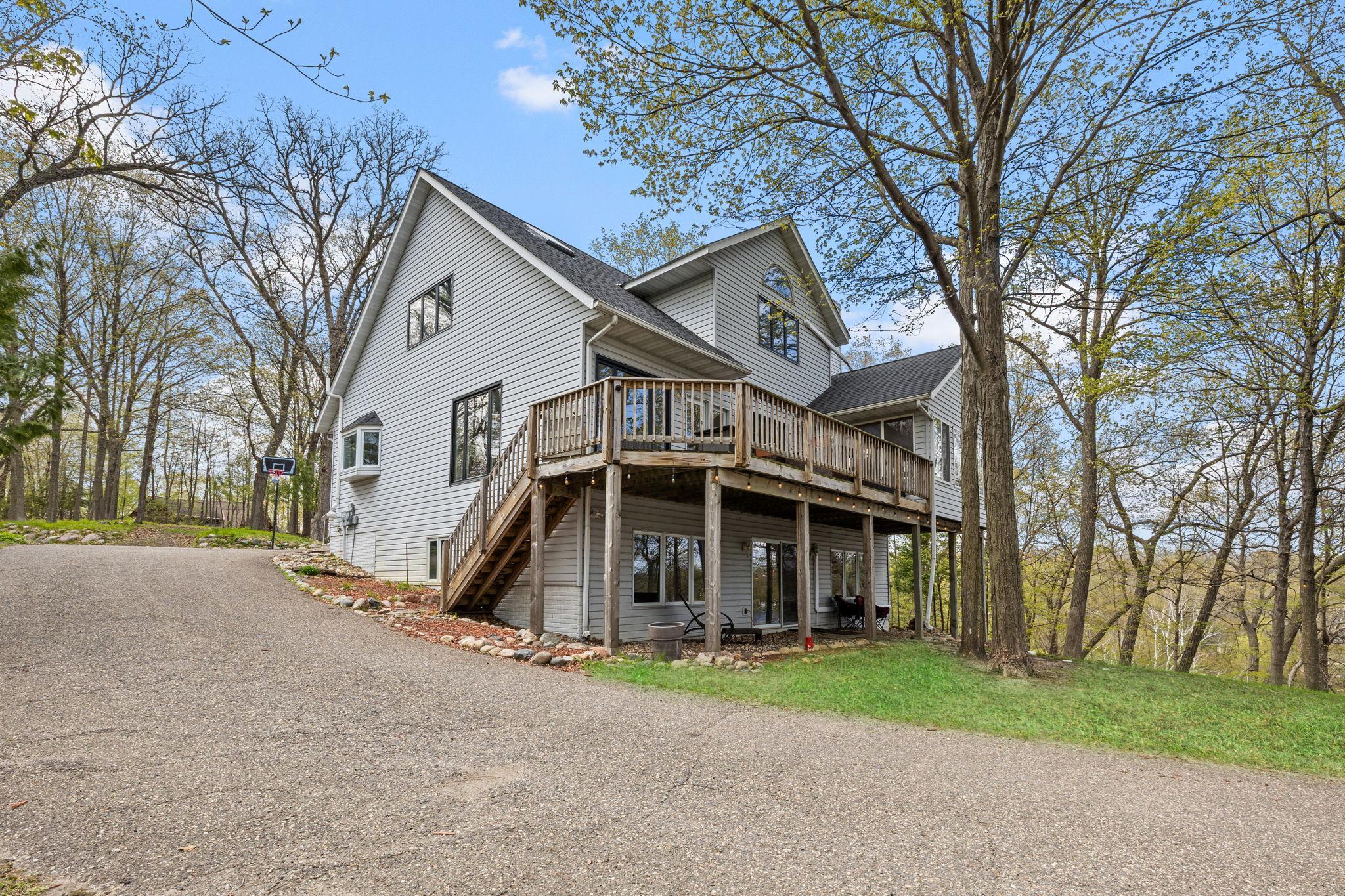 Back side deck, walkout basement!