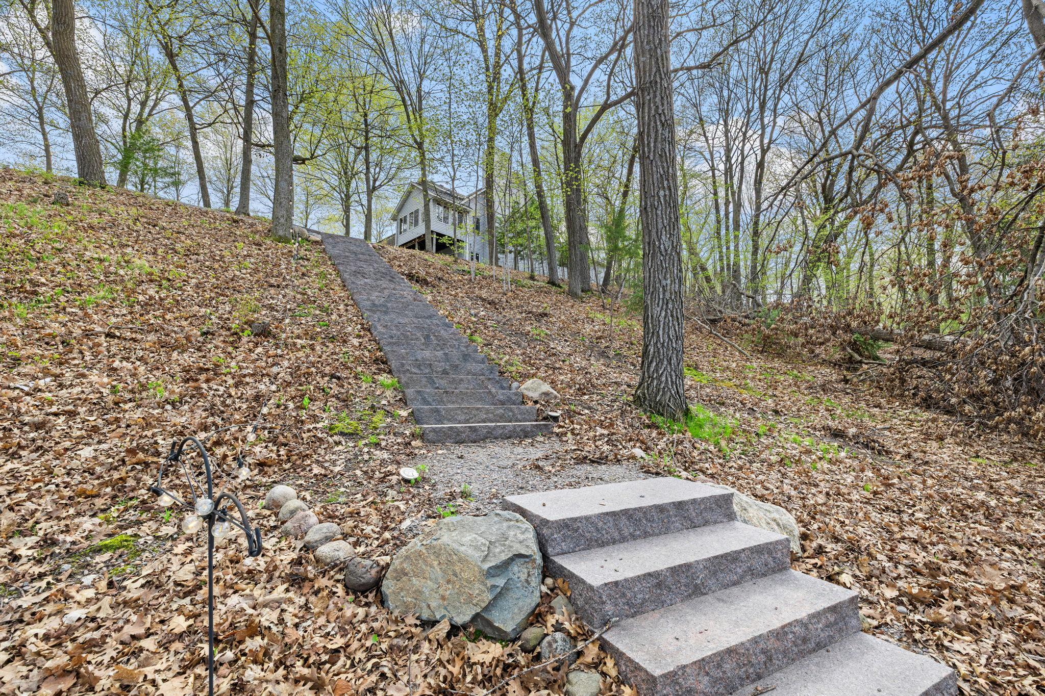 New stairs make it a breeze to enjoy lakeside activities