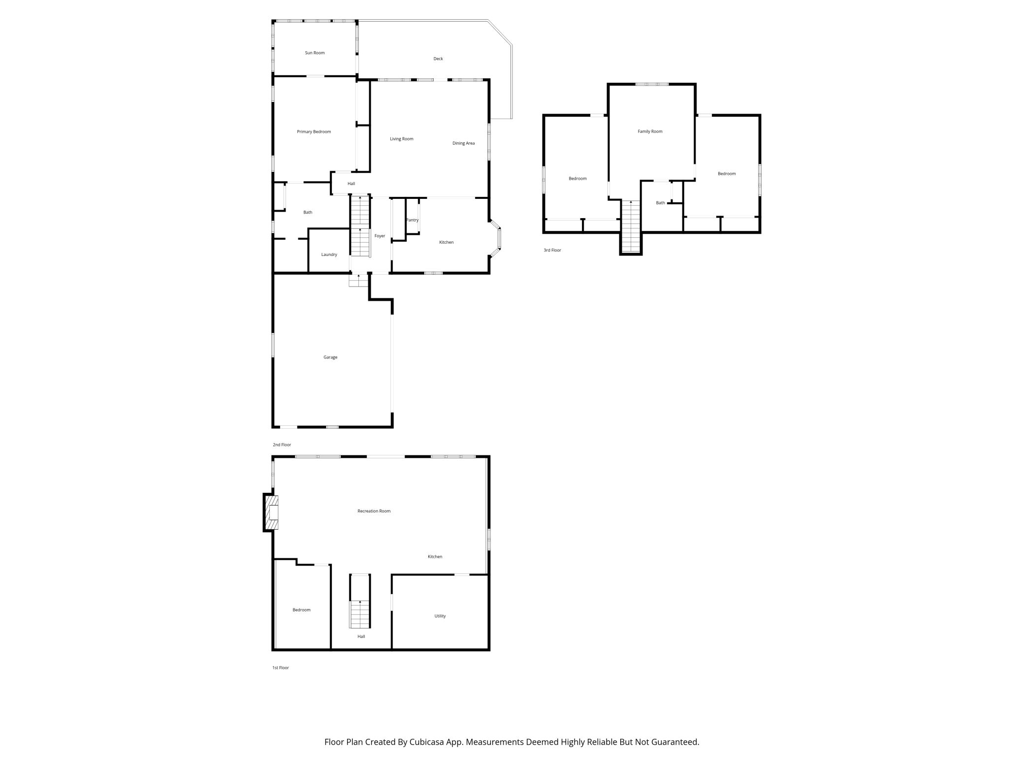 Main House Floor Plans