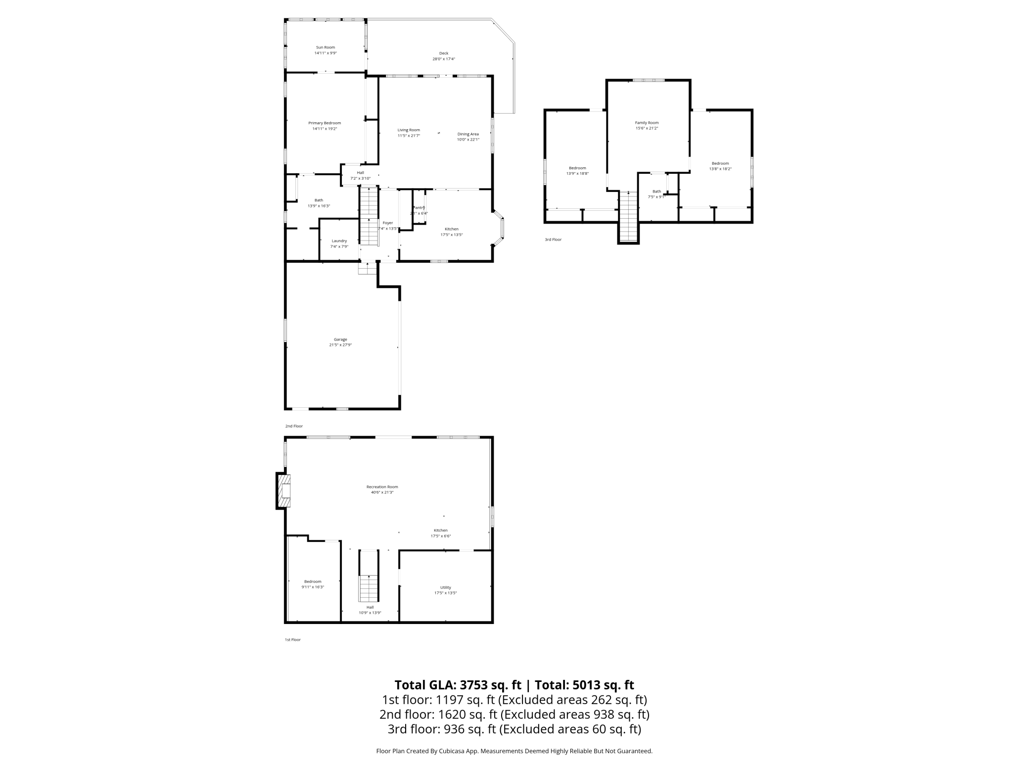 Main House Floor Plans