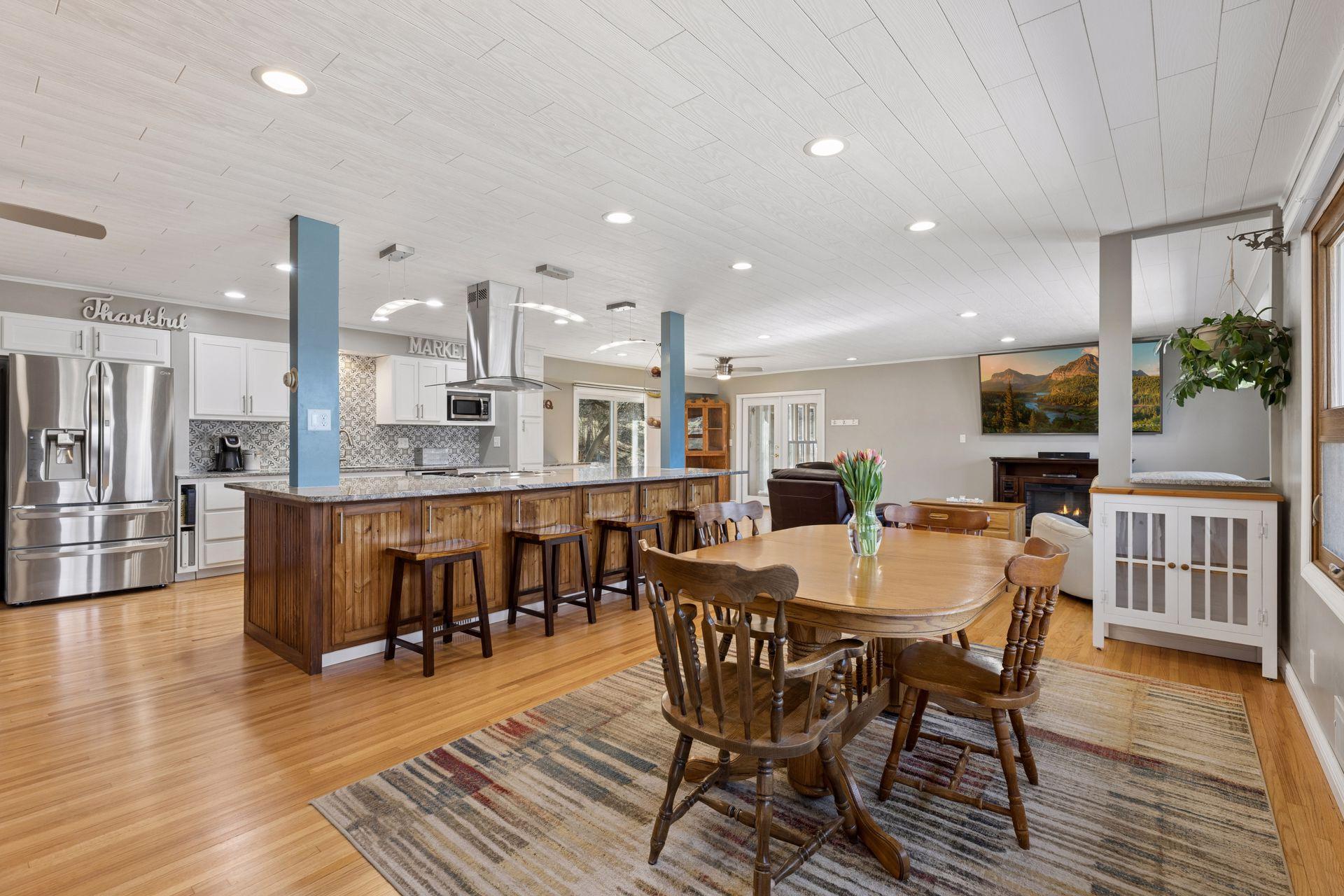 Step into the main floor and you will immediately be impressed with the openness.