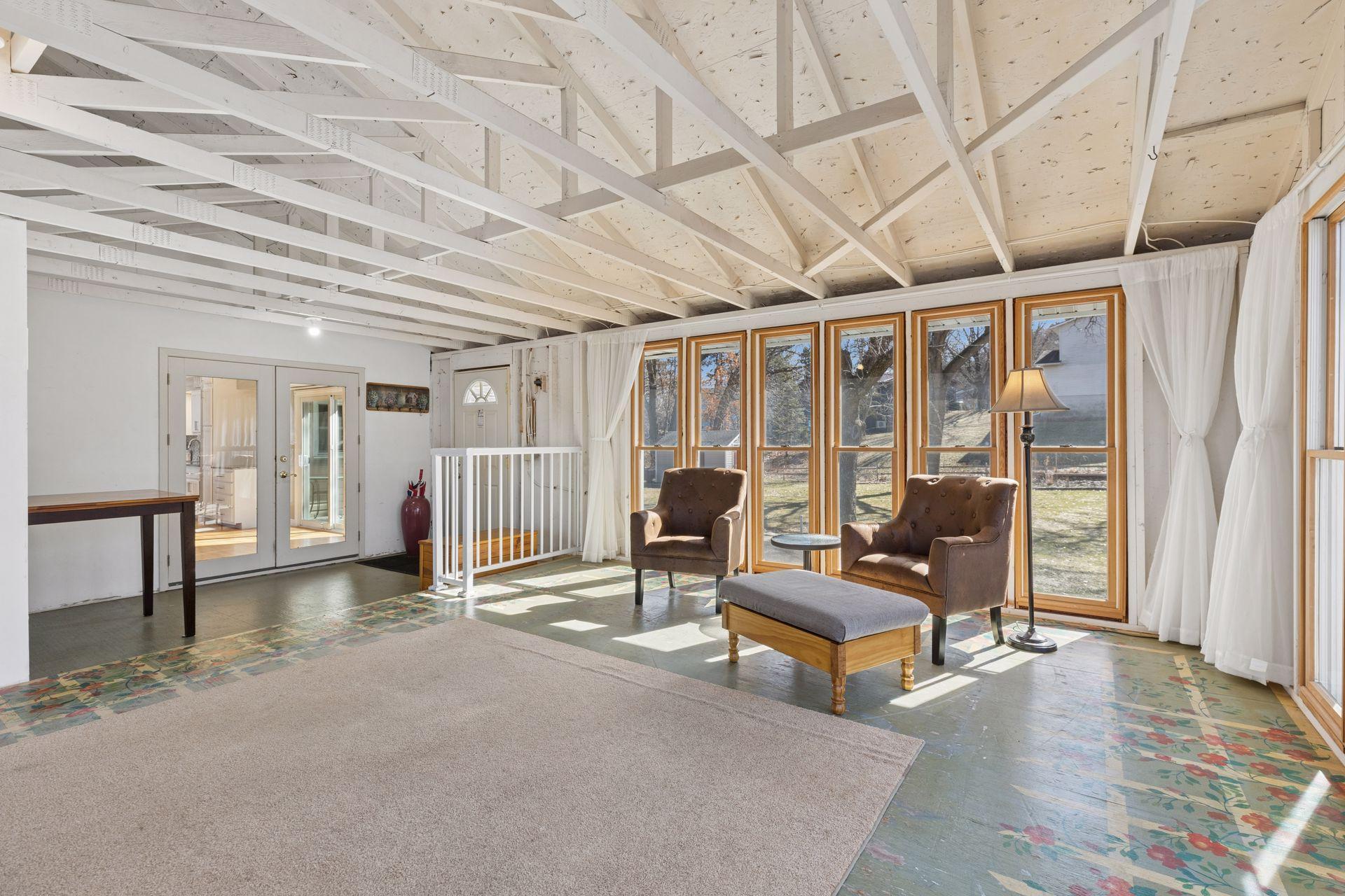 Head out on to the porch.