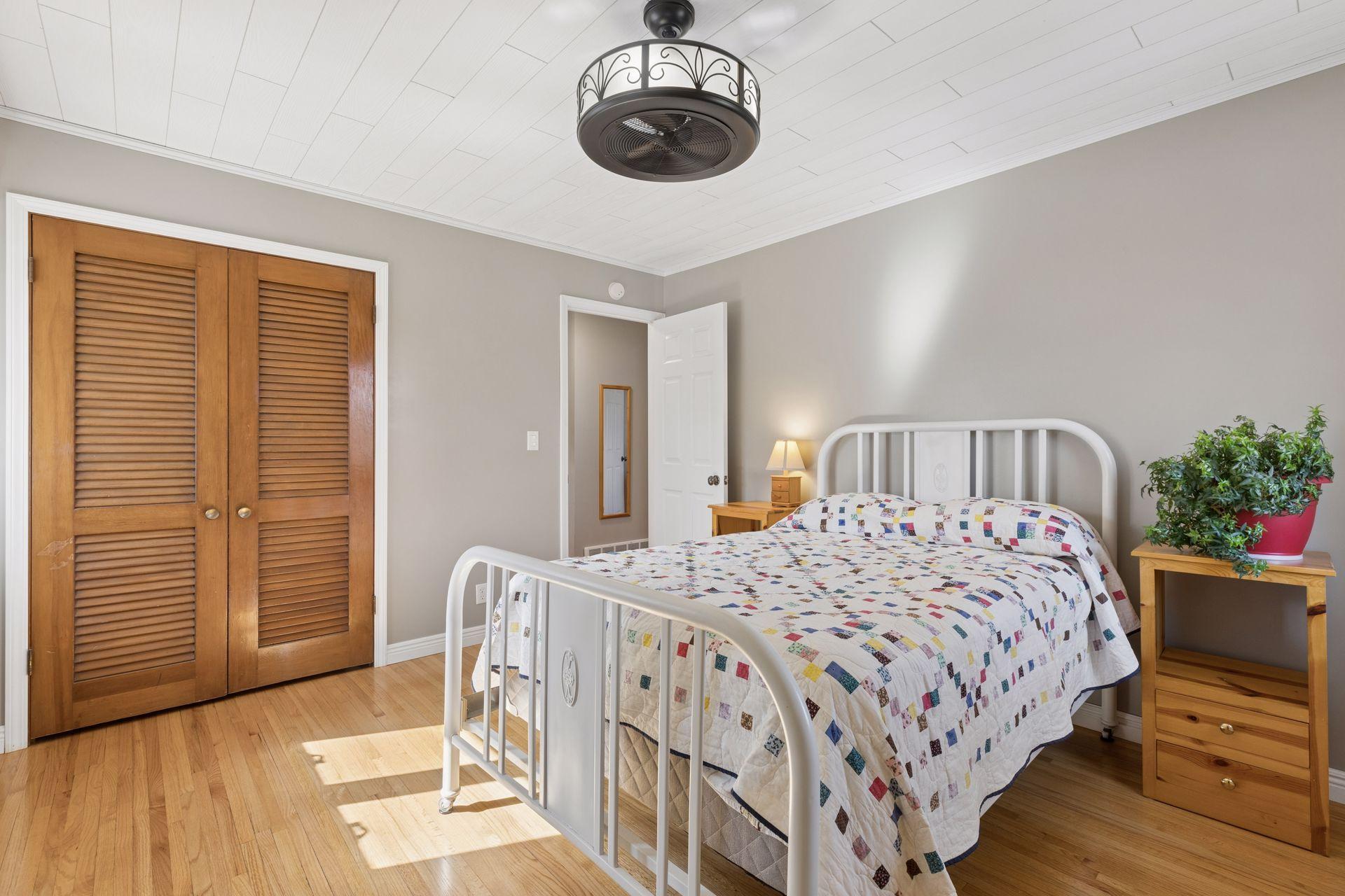 Bedroom two on the upper level.