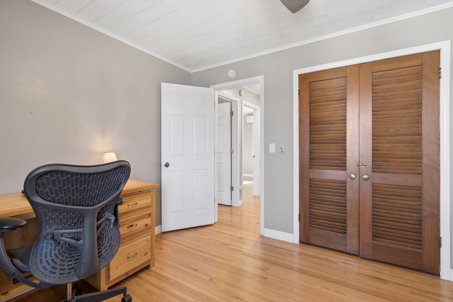 Bedroom three on the upper level.