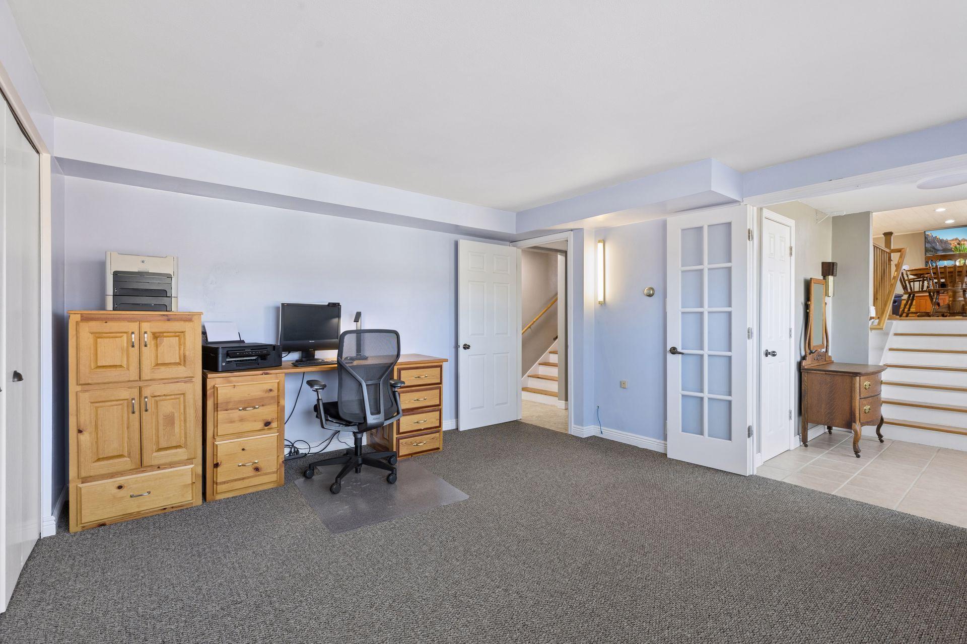 Bedroom four is also perfect for an office or gym.