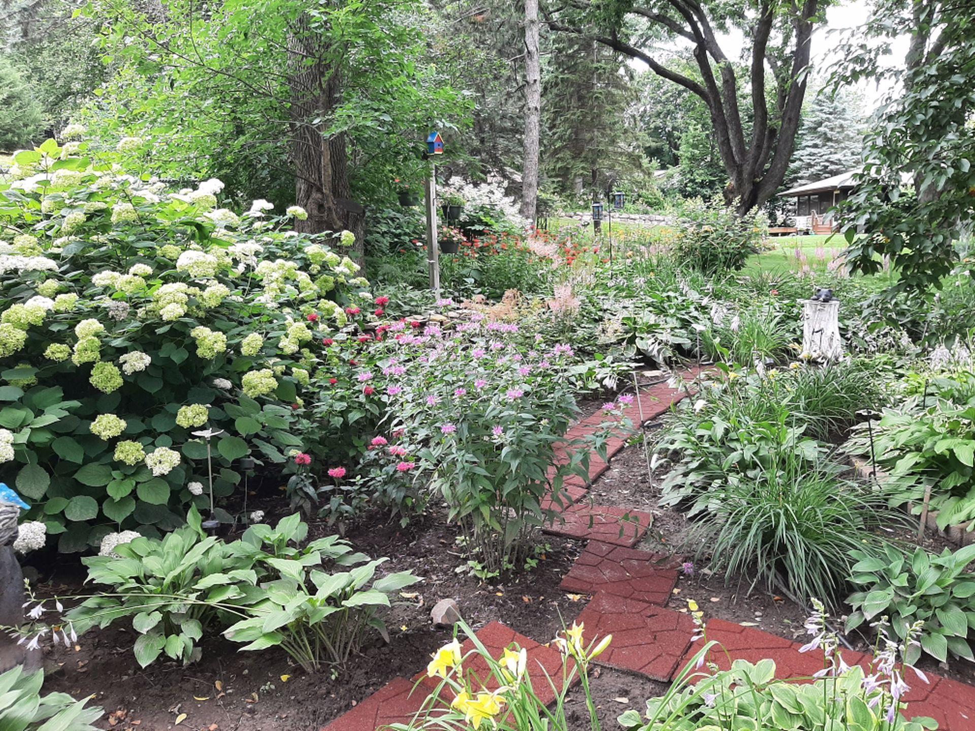 There is gorgeous perennial gardens here.