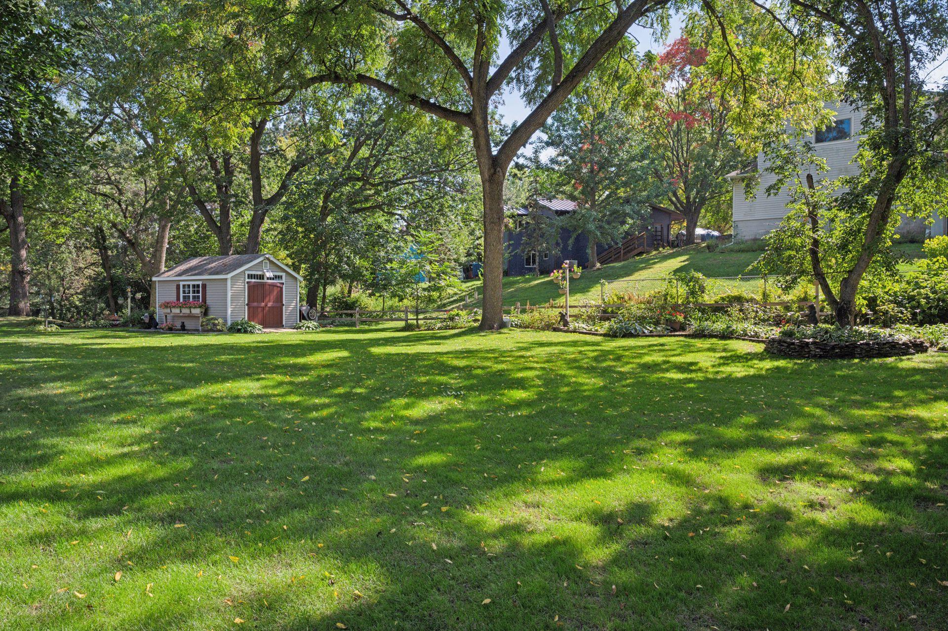 The backyard is simply amazing. It is over a half acre.