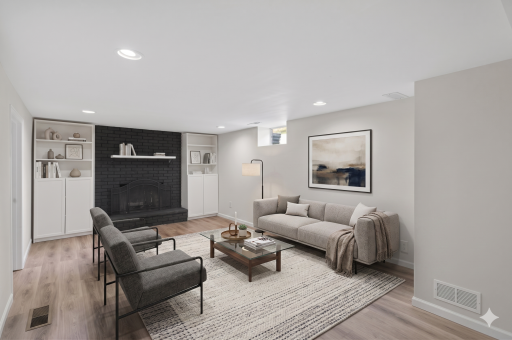 Lower level 2: family room (virtually staged)