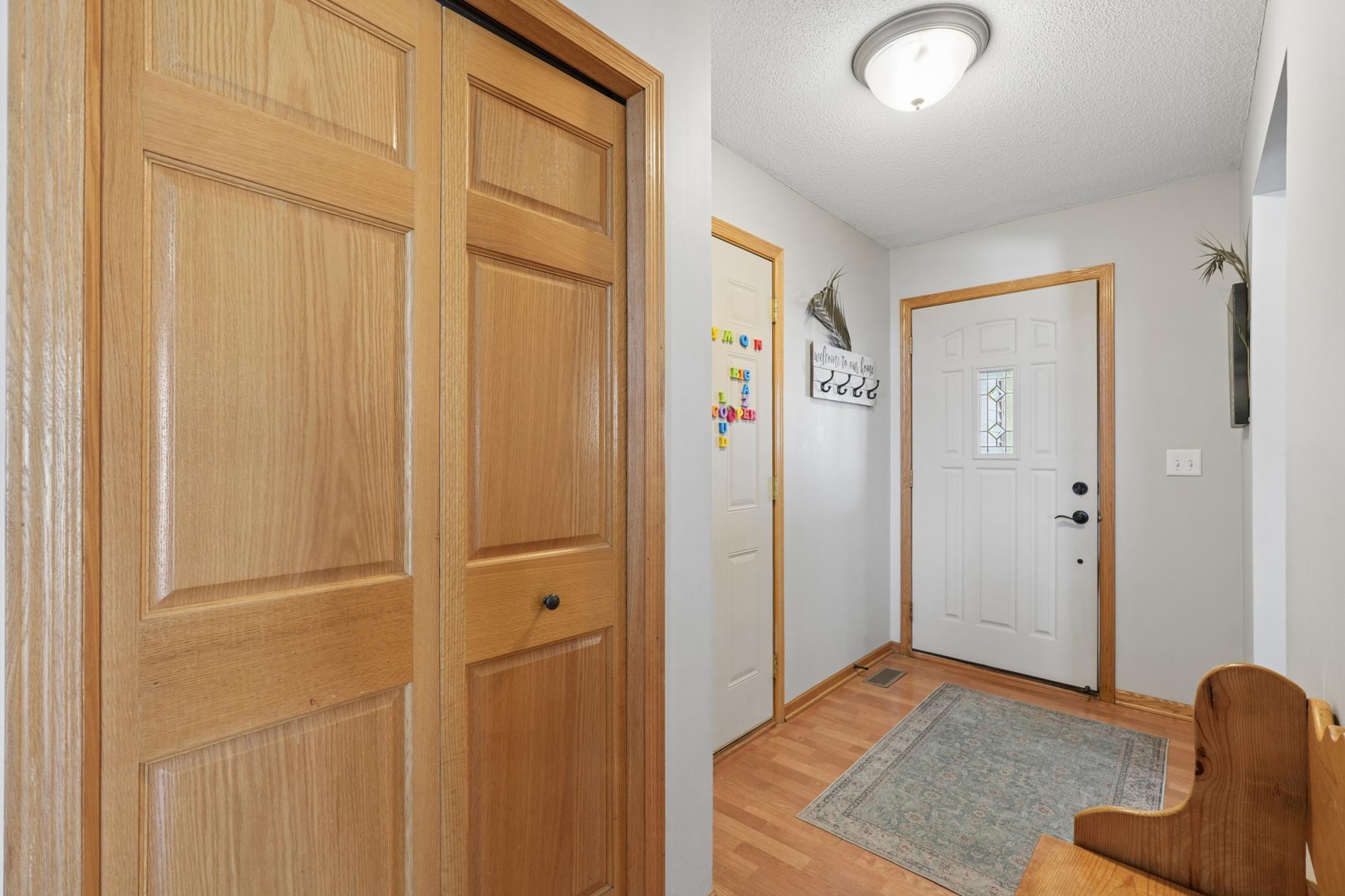 Welcoming, spacious entry.