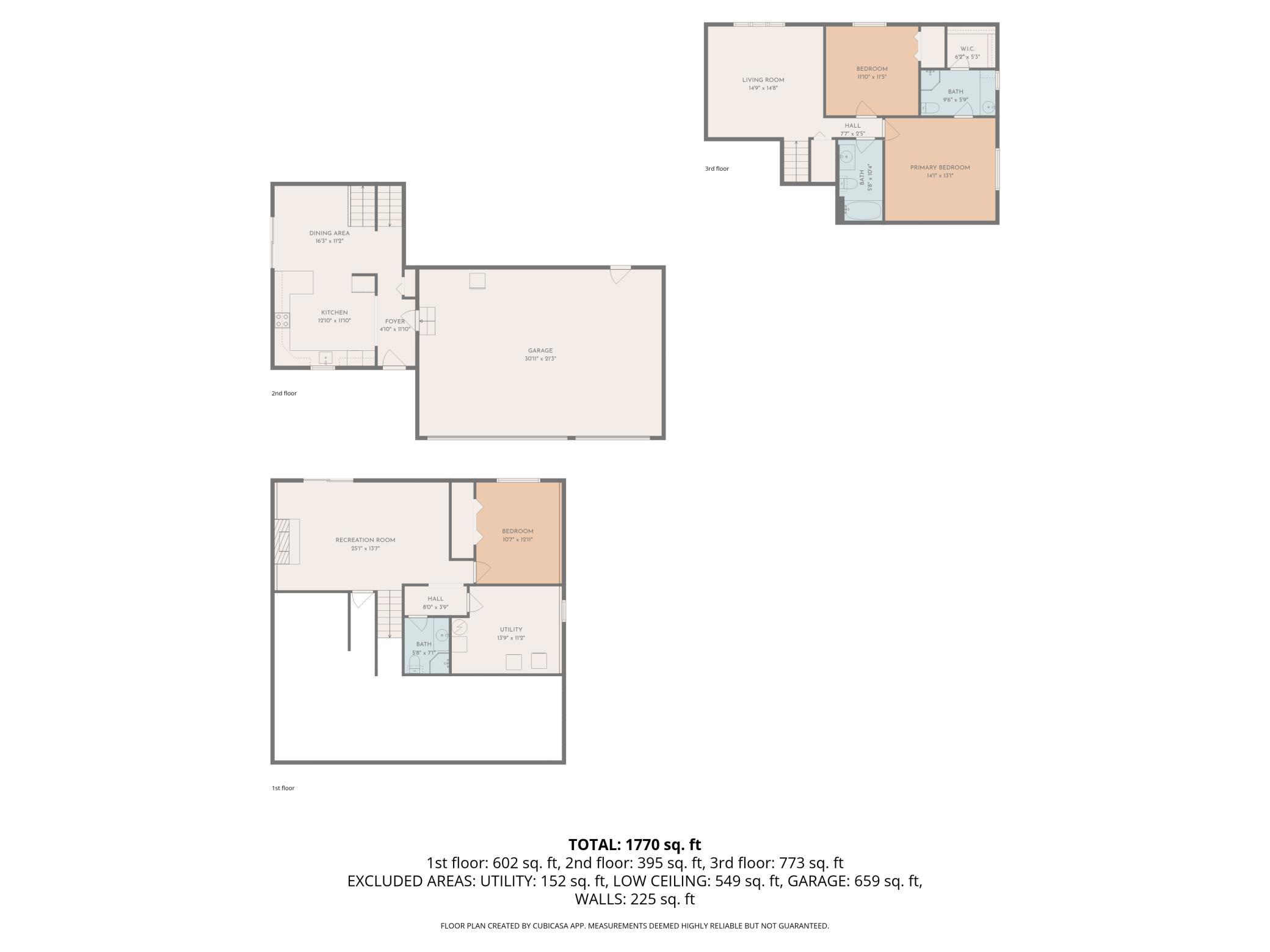 Floor plan (does not include crawl space)