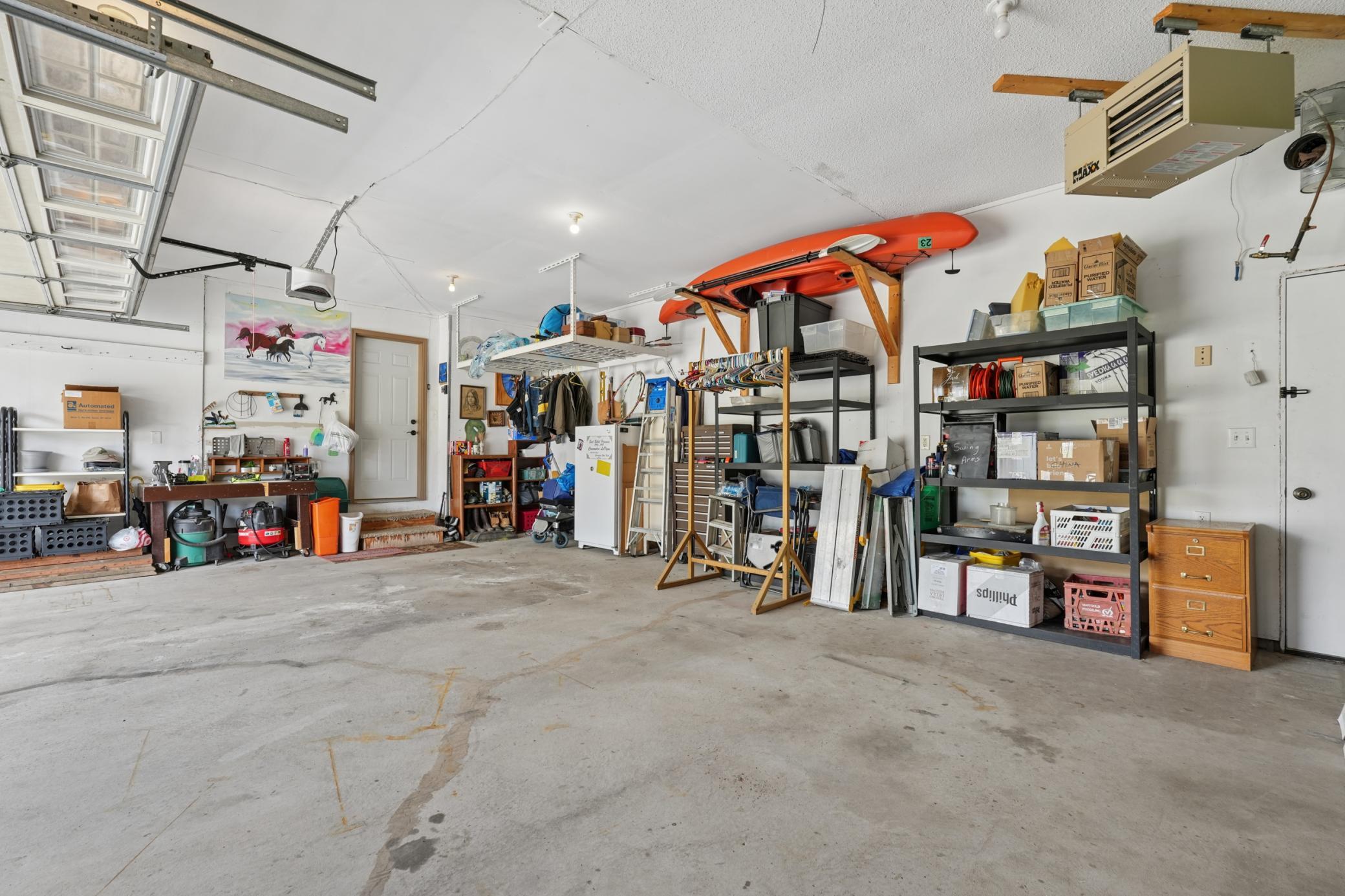 This is a busy couple - lots of projects so they make good use of their garage space.