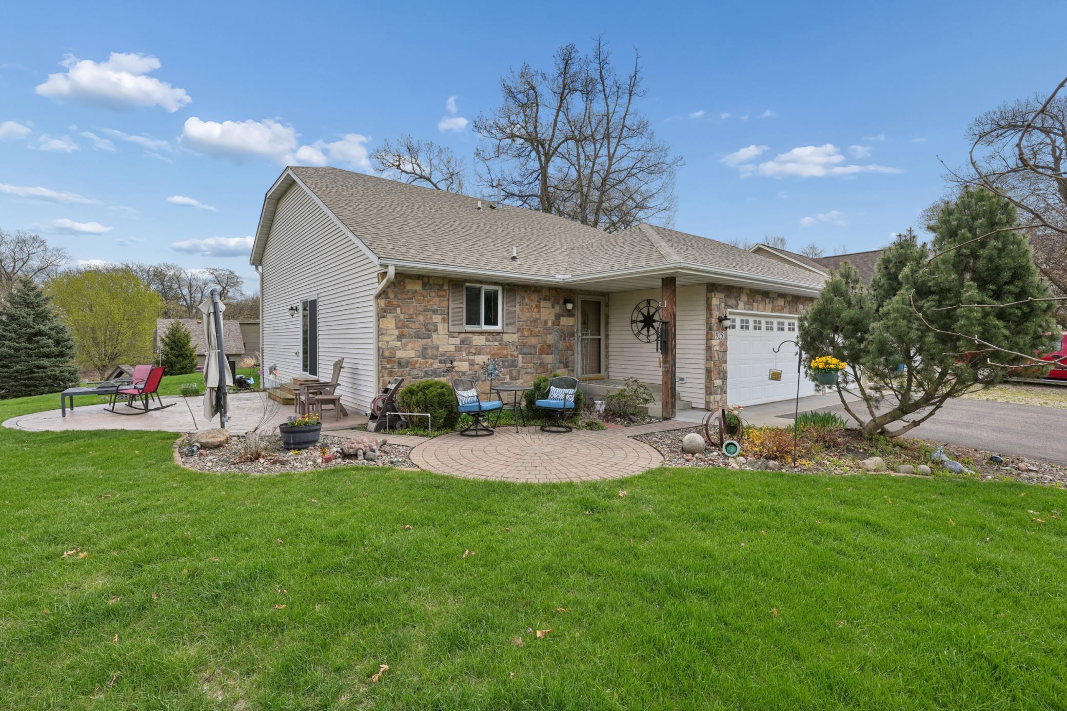 There are patios on three sides of the house so you can choose your comfort zone.