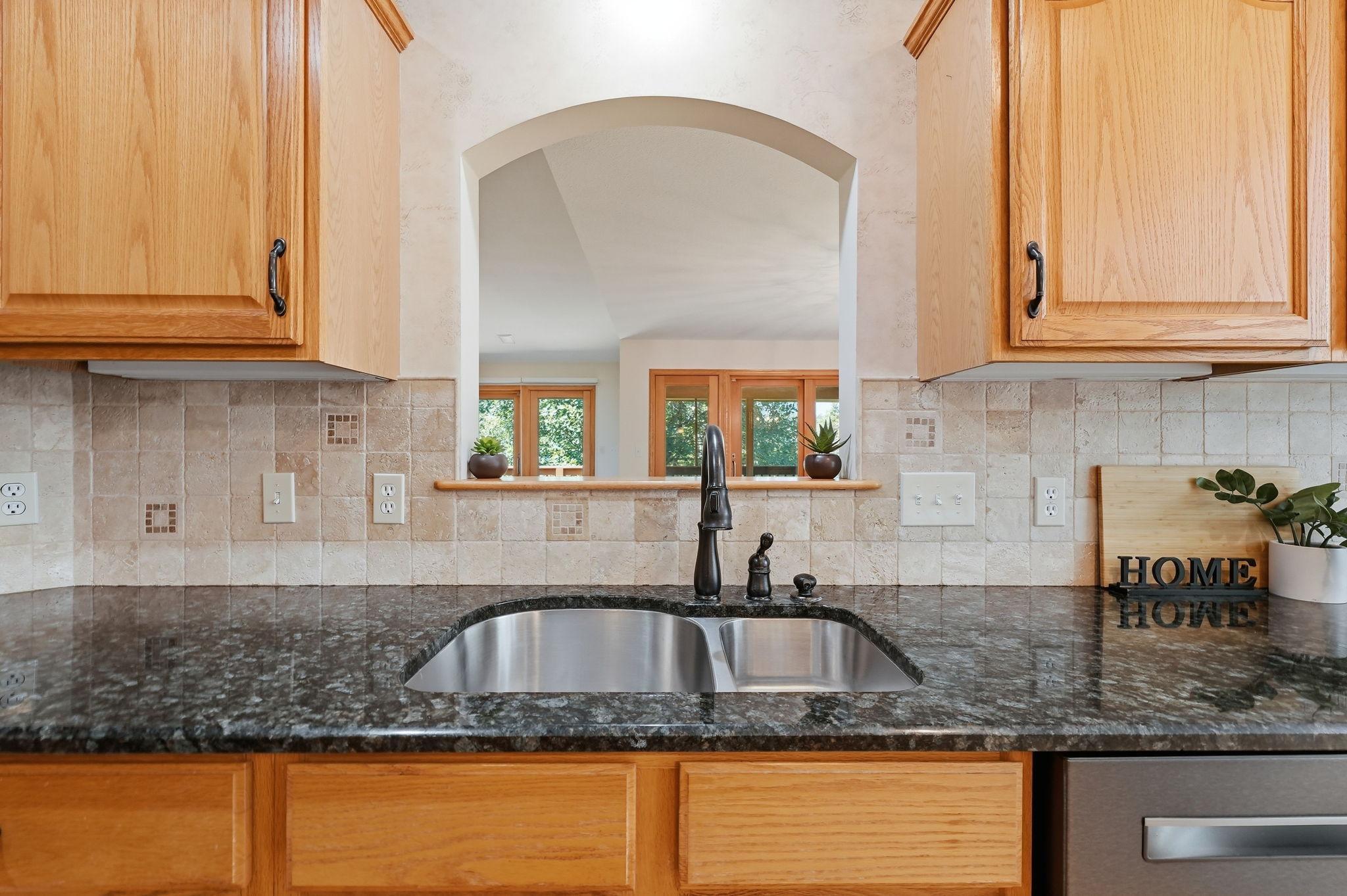 Window space above the Kitchen sink