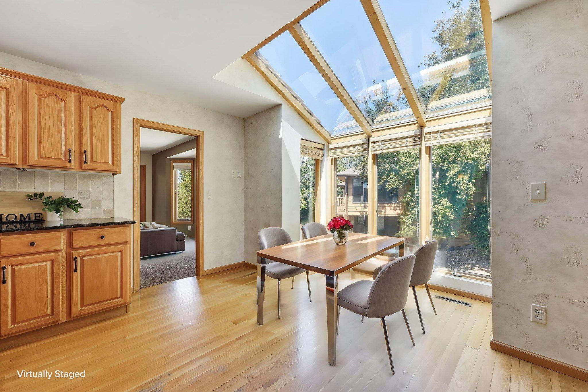 Kitchen/Dining Area virtually staged