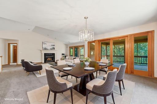 Dining/Living Room Virtually Staged