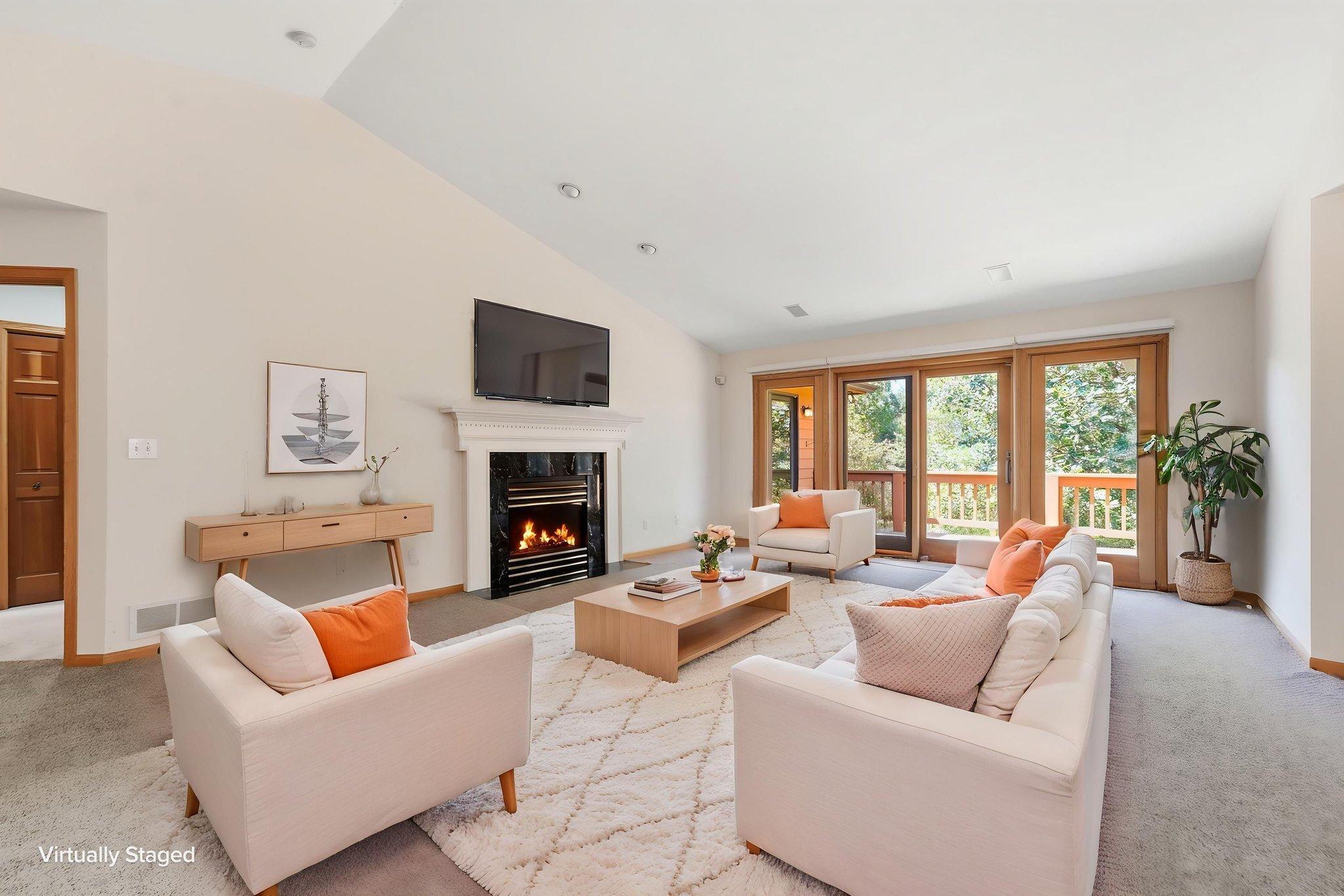 Living Room Virtually Staged