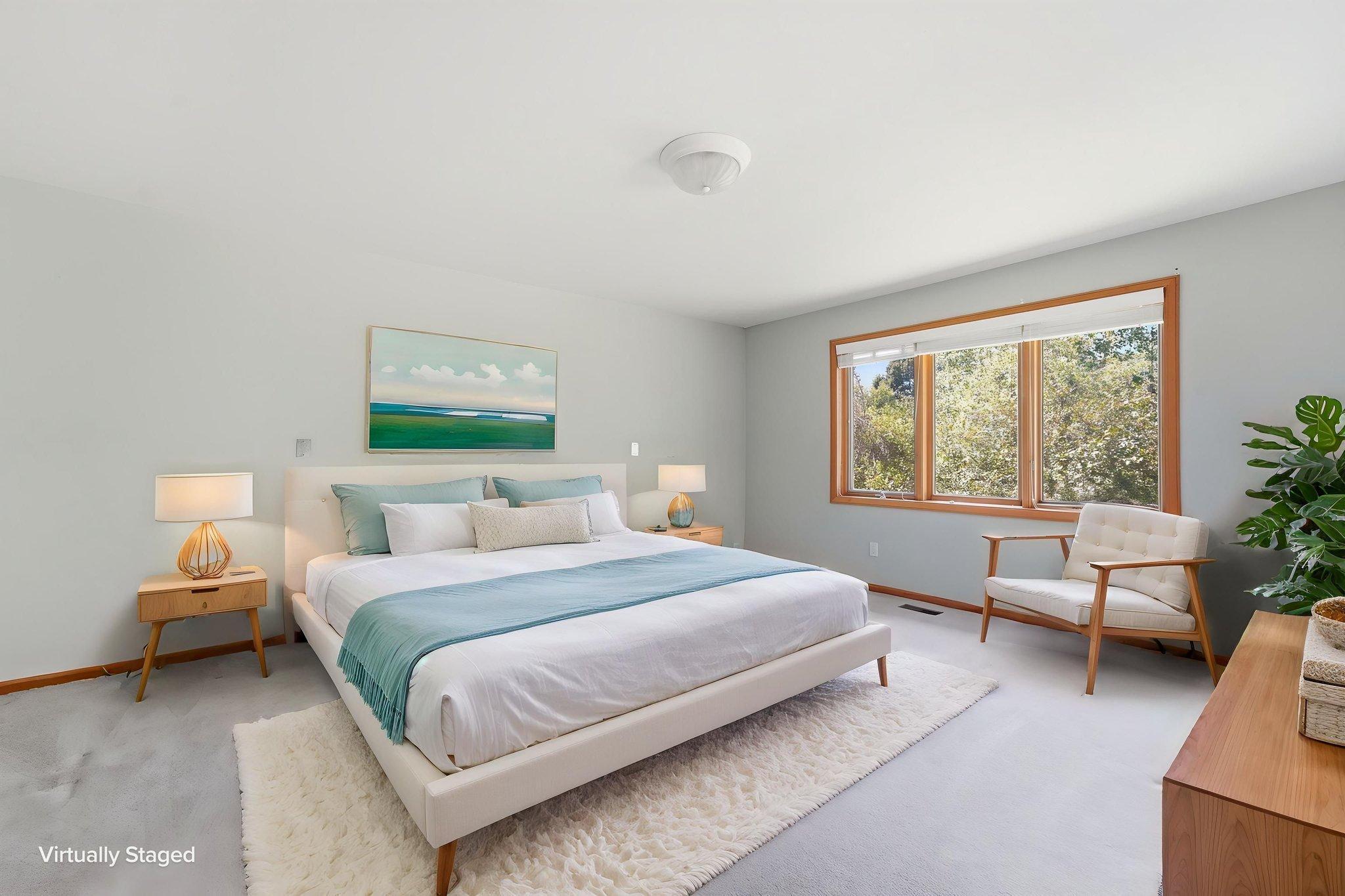 Primary Bedroom Virtually Staged