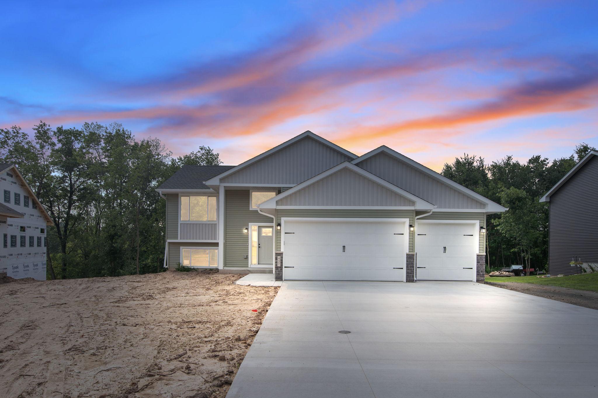 5 Bedroom 3 Bath Model Home Under Construction. Pictures Are Of A Previously Built "Rosewood" Model Home