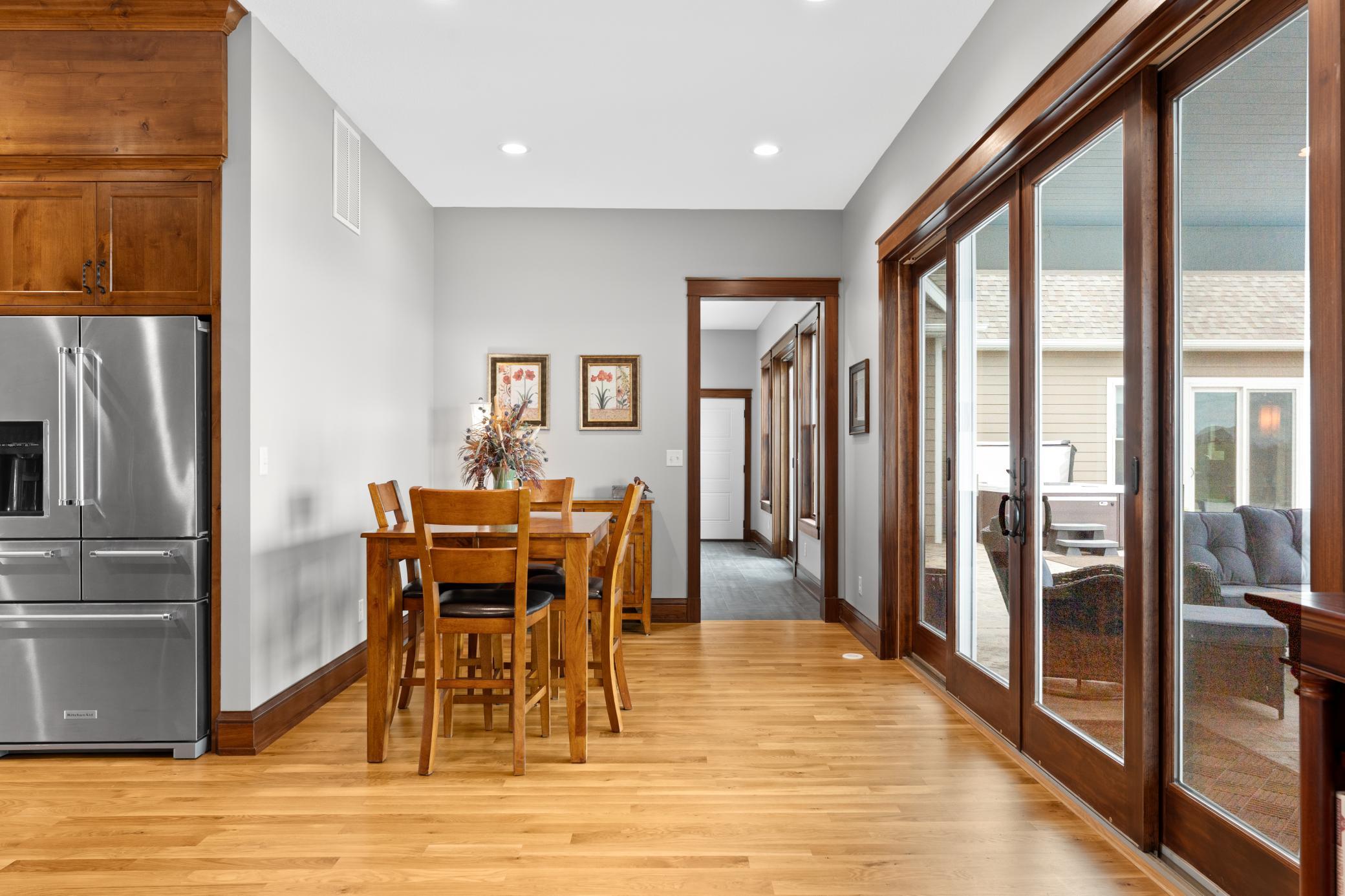 Informal dining room with patio access