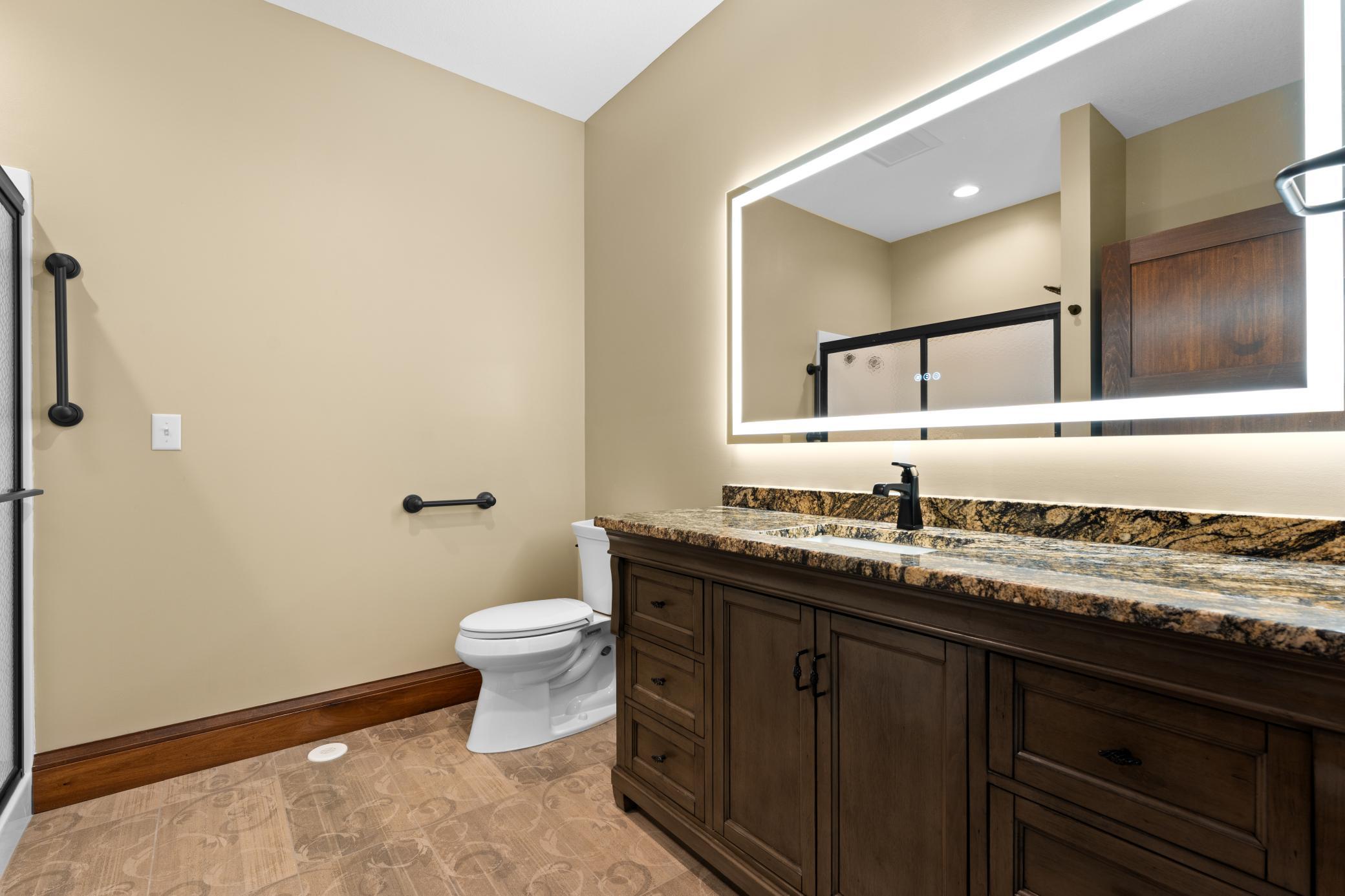 3/4 guest bathroom