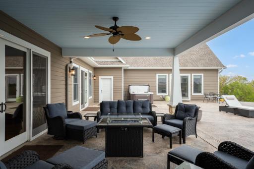 Main house, primary and guest house all have private access to the patio, pool and hot tub