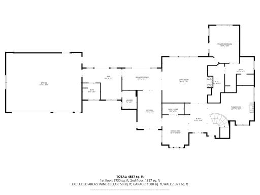 Main level floor plan (without appartment scan)