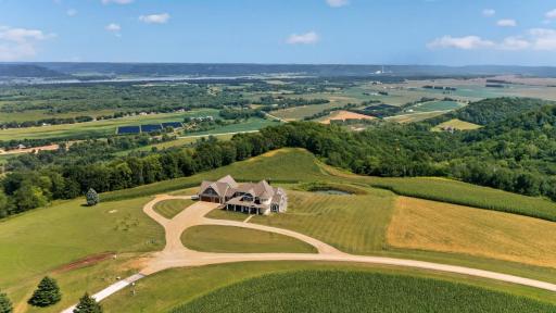 Located on nearly 3 acres overlooking the Mississippi river valley